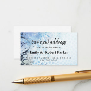Modern Elegant Typography New Address Insert