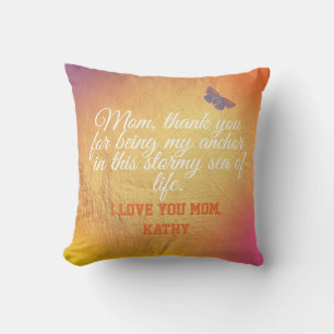 Modern Elegant Unique Mum Keepsake Mothers Day Cushion