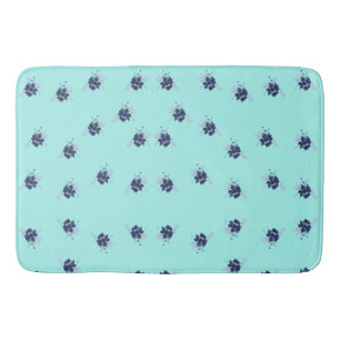 Modern Elegant  Watercolor  Bath Mat