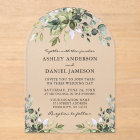 Modern Elegant Watercolor Greenery Wedding