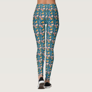 Modern Elegant Watercolor Leggings