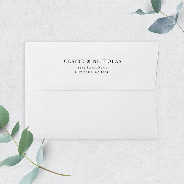 Modern Elegant Wedding Address Envelope (Creator Uploaded)