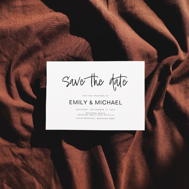 Modern Elegant Wedding Announcement Save the Date (Creator Uploaded)