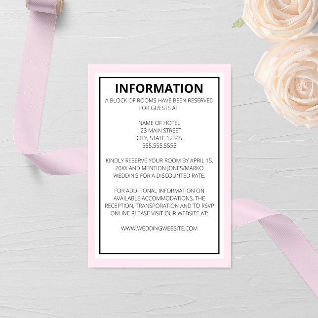 Modern Elegant Wedding Enclosure Card (Creator Uploaded)