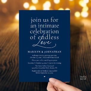 Modern Elegant Wedding, Endless Love, Reception Invitation