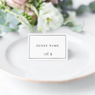 Modern Elegant Wedding Escort Place Cards