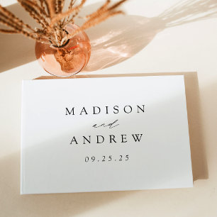 Modern Elegant Wedding Guest Book
