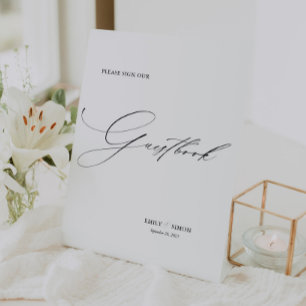 Modern Elegant Wedding Guest Book Sign