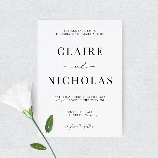 Modern Elegant Wedding Invitation (Creator Uploaded)