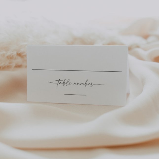Modern Elegant Wedding Place Card (Creator Uploaded)