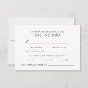 Modern Elegant Wedding RSVP