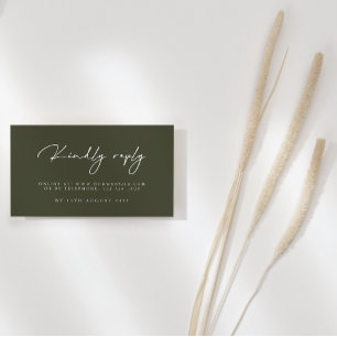 Modern Elegant Wedding RSVP Cards
