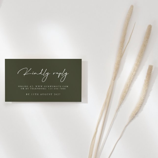 Modern Elegant Wedding RSVP Cards (Creator Uploaded)