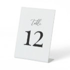 Modern Elegant Wedding Table Number