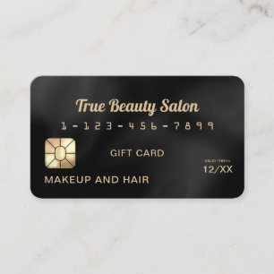 Modern Elegant White Silk Credit Gift Card