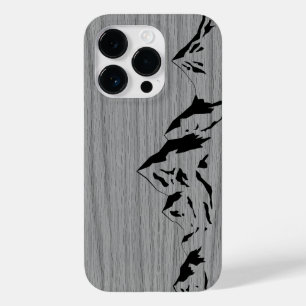 Modern elegant wood personalised - wooden Case-Mate iPhone 14 pro case