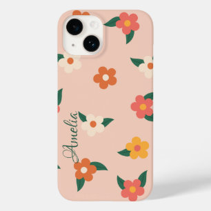 Modern Eligant Retro Line Monogram Case-Mate iPhone 14 Case