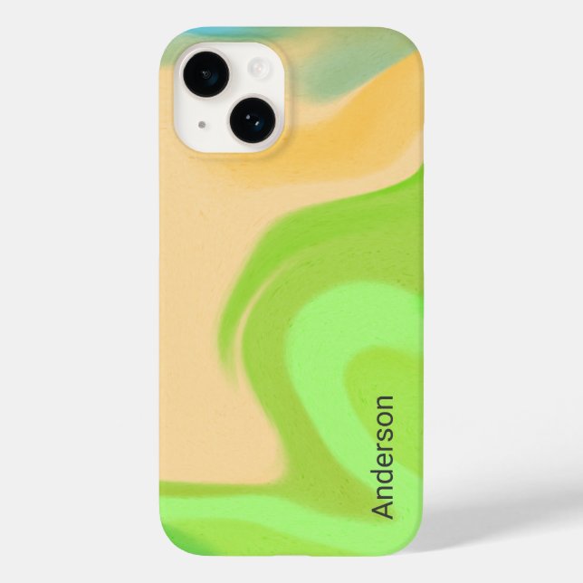 Modern Eligant Retro Line Monogram Case-Mate iPhone Case (Back)