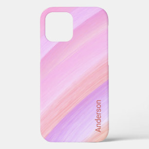 Modern Eligant Retro Line Monogram iPhone 12 Case