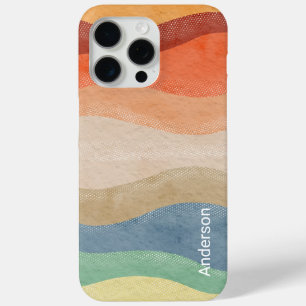 Modern Eligant Retro Line Monogram iPhone 15 Pro Max Case