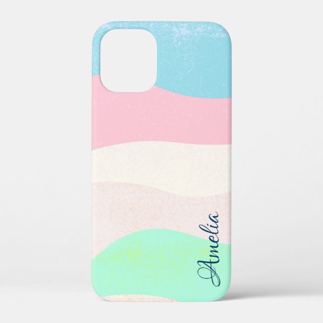 Modern Eligant Retro Line Monogram Case-Mate iPhone Case (Back)