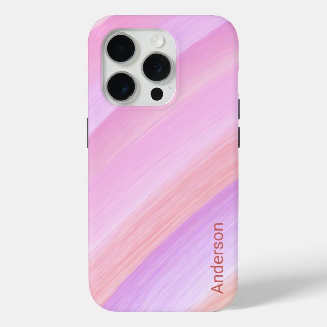 Modern Eligant Retro Line Monogram Case-Mate iPhone Case (Back)