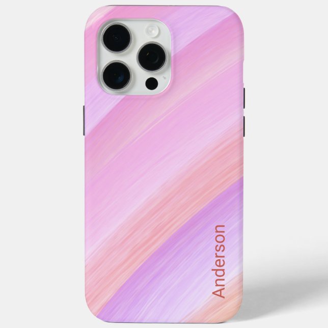 Modern Eligant Retro Line Monogram Case-Mate iPhone Case (Back)
