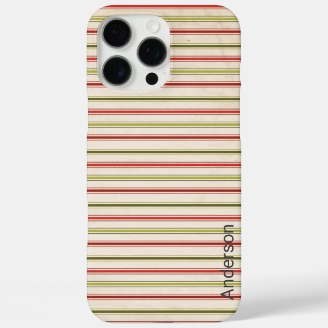 Modern Eligant Retro Line Monogram Case-Mate iPhone Case (Back)