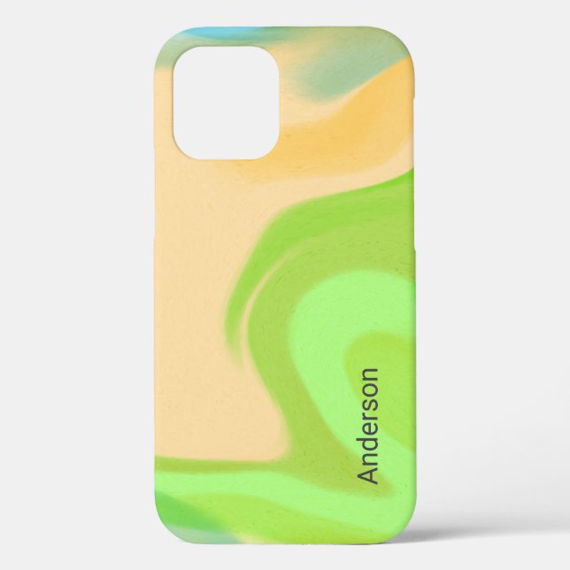 Modern Eligant Retro Line Monogram Case-Mate iPhone Case (Back)