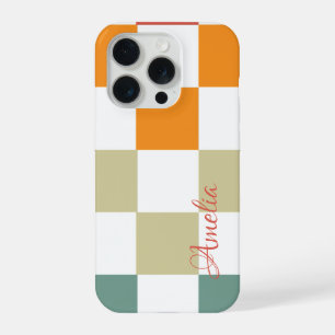 Modern Eligant Retro Line Monogram iPhone 15 Pro Case