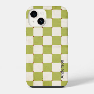 Modern Eligant Retro Line Monogram iPhone 14 Case