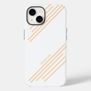Modern Eligant Retro Line Monogram iPhone 14 Case