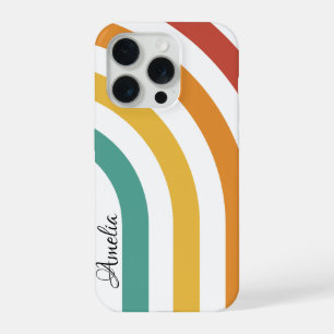 Modern Eligant Retro Line Monogram iPhone 15 Pro Case