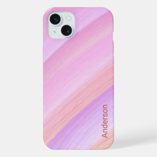 Modern Eligant Retro Line Monogram iPhone 15 Plus Case