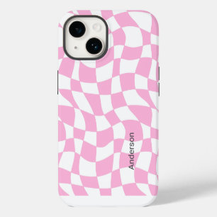 Modern Eligant Retro Line Monogram iPhone 14 Case