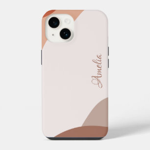 Modern Eligant Retro Line Monogram iPhone 14 Case