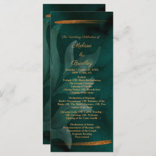 modern emerald green and leaves program