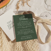 Modern Emerald Green Boho Chic Wedding Details