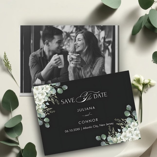 Modern Emerald Greenery  Save The Date (Creator Uploaded)