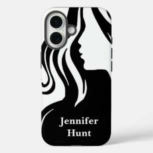 Modern , Employee, Black&white iPhone 16 Case