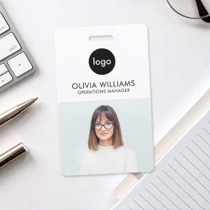 Modern Employee Photo ID Company Badge