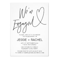 Modern Engagement Invitation