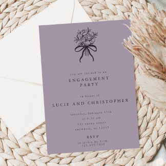 Modern Engagement Party Invitation