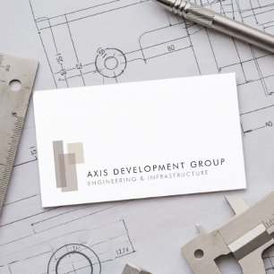 Modern Engineering Firm Minimalist Business Card