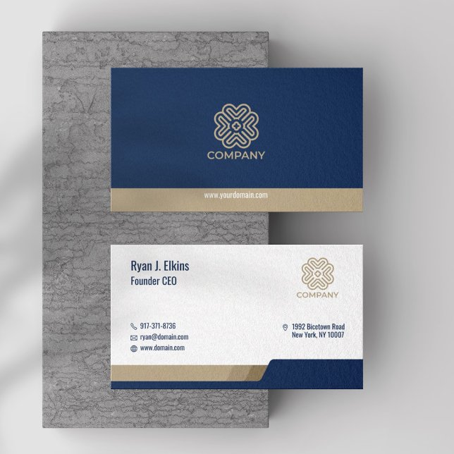 Modern Entrepreneur, CEO & Founder Business Card (Creator Uploaded)