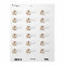 Modern Espresso Martini Theme Return Address Label