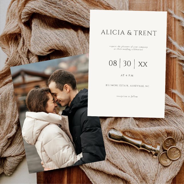 Modern Estate Wedding Invitation | Elegant Minimal (Creator Uploaded)