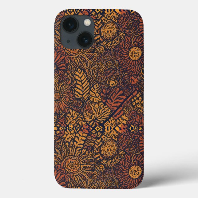 Modern Ethnic Batik-Inspired Pattern Case-Mate iPhone Case (Back)