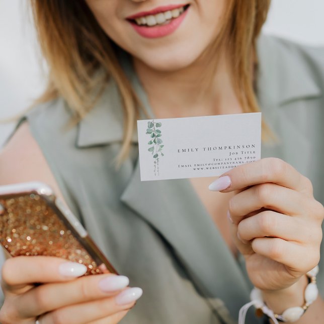 Modern Eucalyptus Botanical Any Profession Business Card (Creator Uploaded)