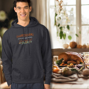 Modern Eucalyptus Feeling Grateful Thanksgiving  Hoodie